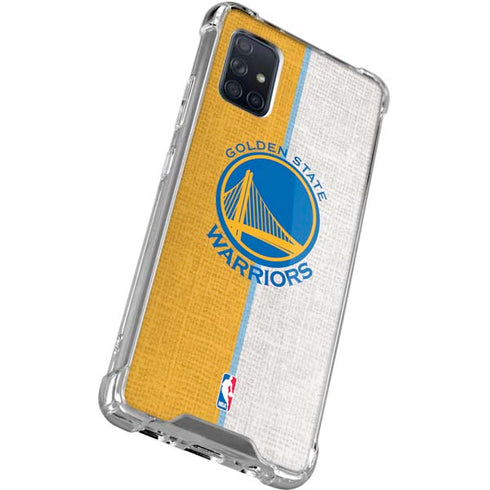 NBA Golden State Warriors Canvas Galaxy A71 5G Clear Case