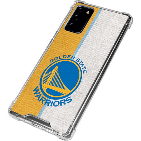 NBA Golden State Warriors Canvas Galaxy Note20 5G Clear Case