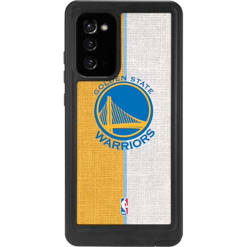 NBA Golden State Warriors Canvas Galaxy Note20 5G Waterproof Case