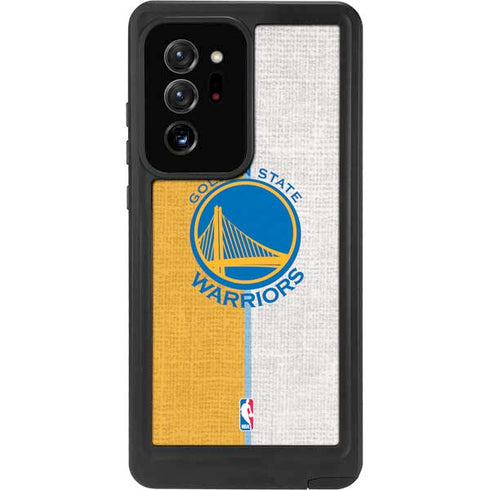 NBA Golden State Warriors Canvas Galaxy Note20 Ultra 5G Waterproof Case