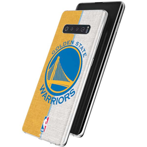 NBA Golden State Warriors Canvas Galaxy S10 Plus Skin