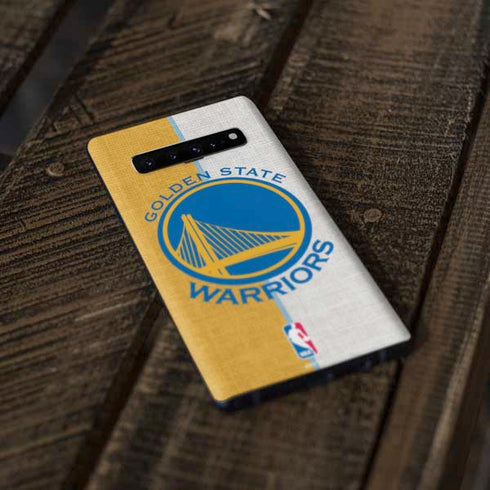 NBA Golden State Warriors Canvas Galaxy S10 Skin