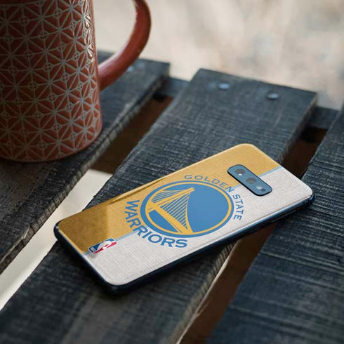 NBA Golden State Warriors Canvas Galaxy S10e Skin