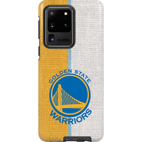 NBA Golden State Warriors Canvas Galaxy S20 Ultra 5G Pro Case