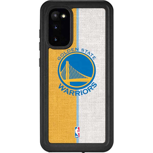 NBA Golden State Warriors Canvas Galaxy S20 Waterproof Case