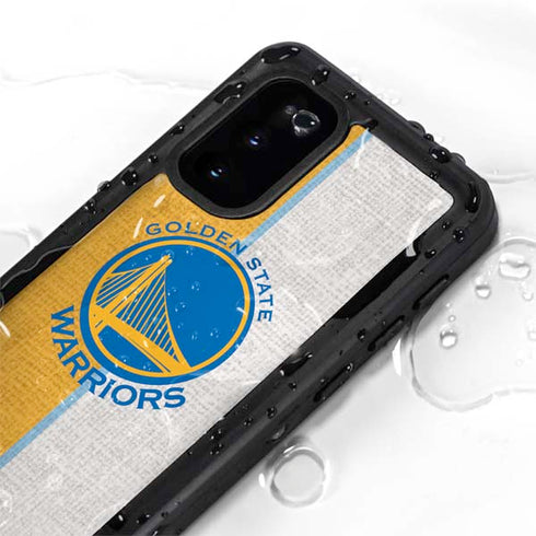 NBA Golden State Warriors Canvas Galaxy S20 Waterproof Case