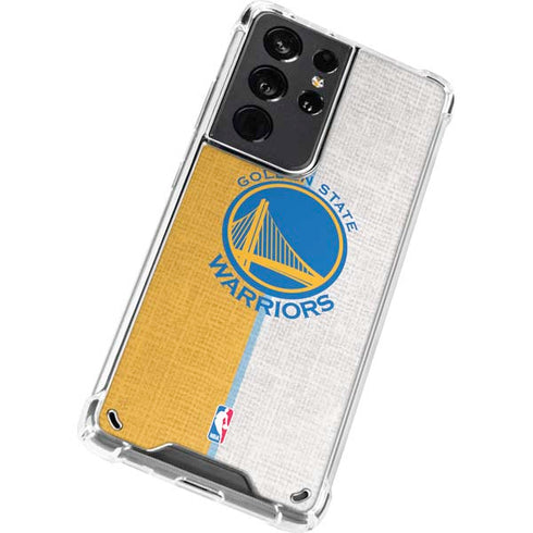 NBA Golden State Warriors Canvas Galaxy S21 Ultra 5G Clear Case