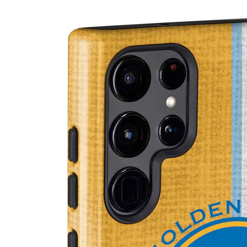 NBA Golden State Warriors Canvas Galaxy S22 Ultra Pro Case