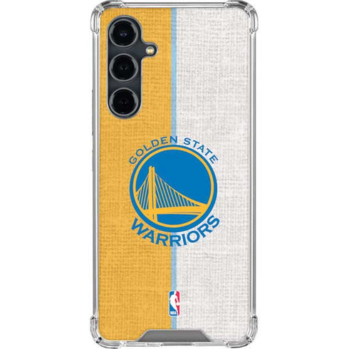 NBA Golden State Warriors Canvas Galaxy S23 FE Clear Case
