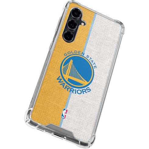 NBA Golden State Warriors Canvas Galaxy S23 FE Clear Case