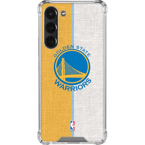 NBA Golden State Warriors Canvas Galaxy S23 Plus Clear Case