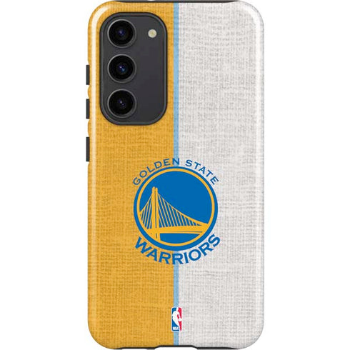 NBA Golden State Warriors Canvas Galaxy S23 Plus Pro Case