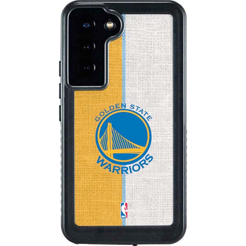 NBA Golden State Warriors Canvas Galaxy S23 Plus Waterproof Case