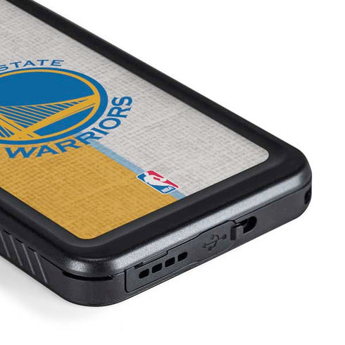 NBA Golden State Warriors Canvas Galaxy S23 Waterproof Case