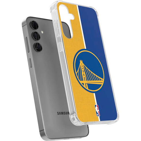 NBA Golden State Warriors Canvas Galaxy S24 Plus Clear Case