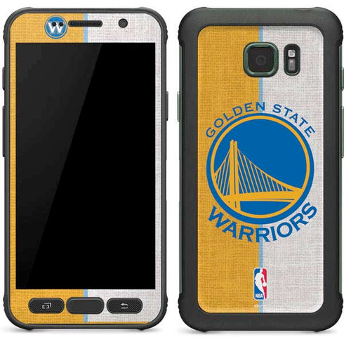 NBA Golden State Warriors Canvas Galaxy S7 Active Skin