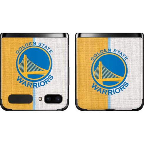 NBA Golden State Warriors Canvas Galaxy Z Flip Skin