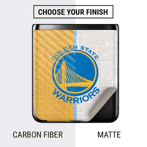 NBA Golden State Warriors Canvas Galaxy Z Flip Skin