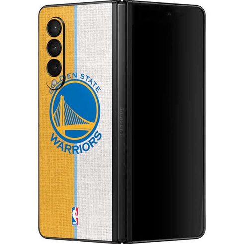 NBA Golden State Warriors Canvas Galaxy Z Fold3 5G Skin