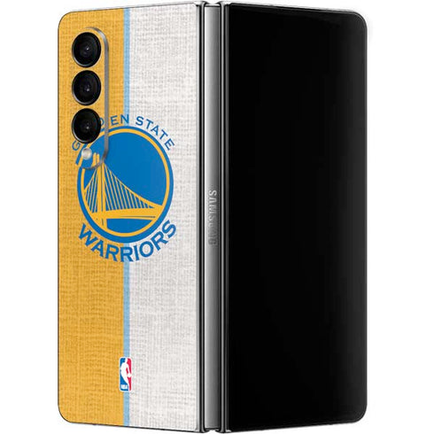 NBA Golden State Warriors Canvas Galaxy Z Fold4 5G Skin