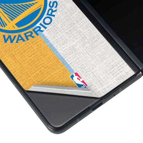 NBA Golden State Warriors Canvas Galaxy Z Fold4 5G Skin