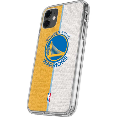 NBA Golden State Warriors Canvas iPhone 11 Clear Case