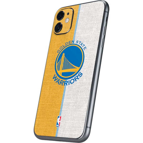 NBA Golden State Warriors Canvas iPhone 11 Skin
