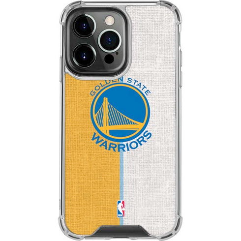 NBA Golden State Warriors Canvas iPhone 13 Pro Clear Case