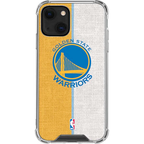 NBA Golden State Warriors Canvas iPhone 14 Clear Case