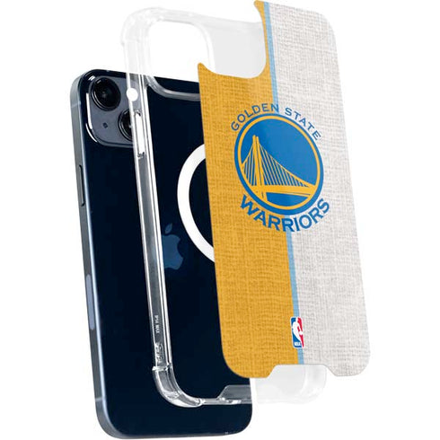 NBA Golden State Warriors Canvas iPhone 15 Plus MagSafe Case