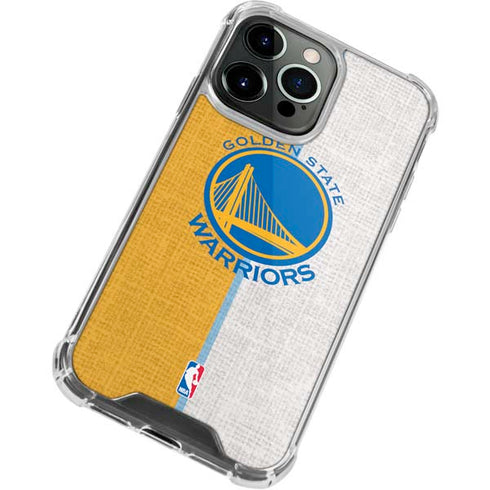 NBA Golden State Warriors Canvas iPhone 15 Pro Clear Case