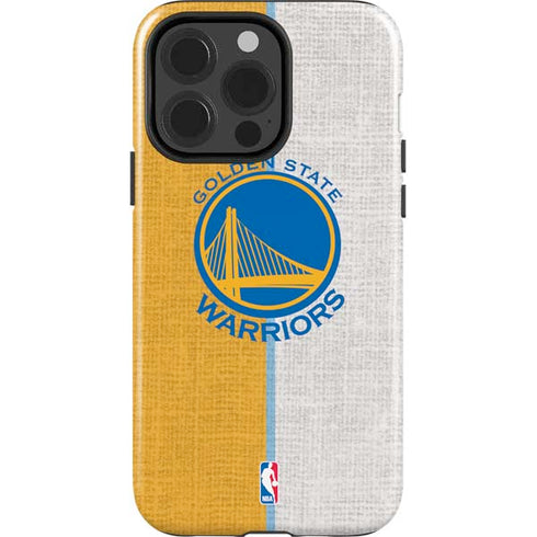 NBA Golden State Warriors Canvas iPhone 15 Pro Impact Case