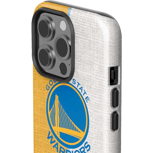 NBA Golden State Warriors Canvas iPhone 15 Pro Impact Case