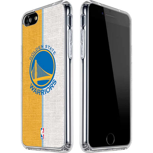 NBA Golden State Warriors Canvas iPhone SE (2nd & 3rd Gen) Clear Case