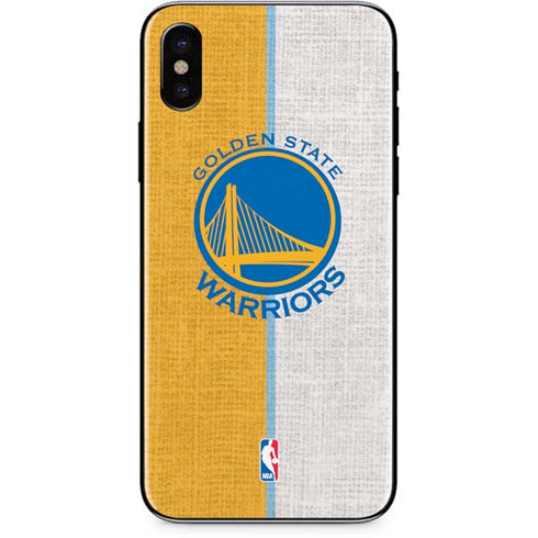 NBA Golden State Warriors Canvas iPhone XS Skin