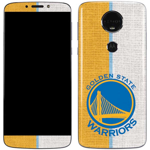 NBA Golden State Warriors Canvas Moto E5 Plus Skin