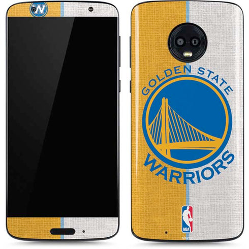NBA Golden State Warriors Canvas Moto G6 Skin