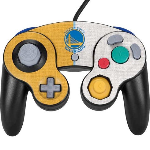 NBA Golden State Warriors Canvas Nintendo GameCube Controller Skin