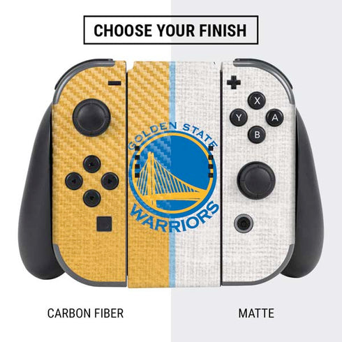 NBA Golden State Warriors Canvas Nintendo Switch Bundle Skin