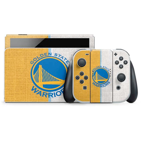 NBA Golden State Warriors Canvas Nintendo Switch OLED (2021) Skin