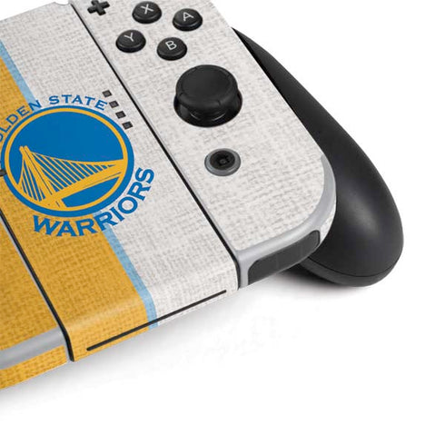 NBA Golden State Warriors Canvas Nintendo Switch OLED (2021) Skin