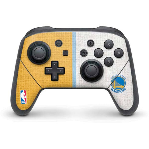 NBA Golden State Warriors Canvas Nintendo Switch Pro Controller Skin