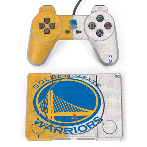 NBA Golden State Warriors Canvas PlayStation Classic Bundle Skin