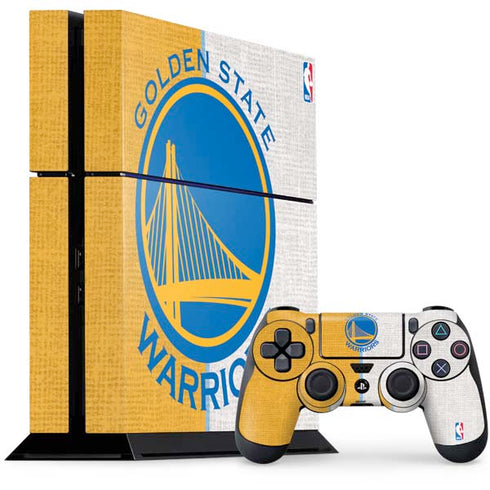 NBA Golden State Warriors Canvas PS4 Console and Controller Bundle Skin