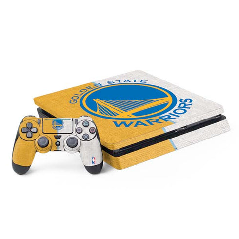 NBA Golden State Warriors Canvas PS4 Slim Bundle Skin