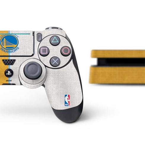 NBA Golden State Warriors Canvas PS4 Slim Bundle Skin