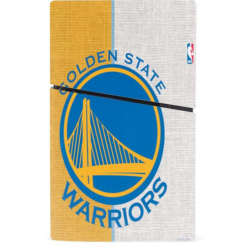 NBA Golden State Warriors Canvas PS5 Slim Digital Edition Bundle Skin