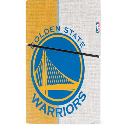 NBA Golden State Warriors Canvas PS5 Slim Digital Edition Console Skin