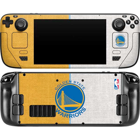 NBA Golden State Warriors Canvas Steam Deck Handheld Gaming Computer Skin