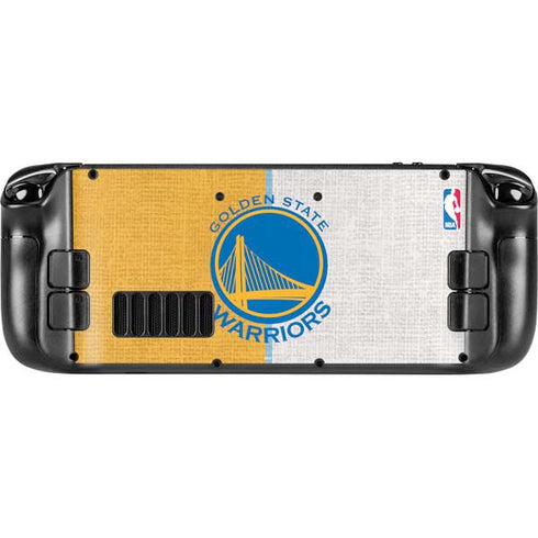 NBA Golden State Warriors Canvas Steam Deck Handheld Gaming Computer Skin